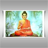 BUDDHA - A RELEGIOUS A1 CANVAS ART PRINT POSTER