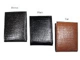 Signature Lizard Skin Print Genuine Leather Bi-Fold Wallet