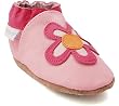 Robeez Infant Girls' Flower Slip-on Shoes,Navy,C M US