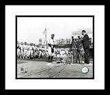 Lou Gehrig Framed 8x10 Photo - New York Yankees Retirement Night Flag View
