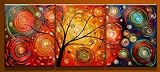 Modern Oil Painting on Canvas Stretched-framed Ready to Hang - Special - ytg0031 - Return shipping covered for continental US regions