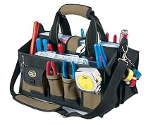 Custom LeatherCraft 1529 16-Pocket, 16-Inch Center Tray Tool Bag