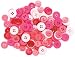 Blumenthal Lansing Favorite Findings Basic Buttons Assorted Sizes, 130/Pkg, Pink