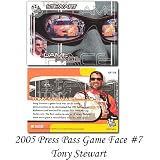 Press Pass Game Face '05 Tony Stewart Premium Card