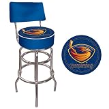 NHL Atlanta Thrashers Padded Bar Stool with Back