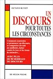 Un discours pour toutes les circonstances