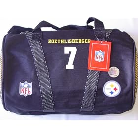 Ben Roethlisberger #7 Pittsburgh Steelers NFL Mini Duffle Bag / Backpack