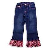 Lipstik - Girls Denim Pant, Fuschia, Blue