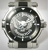 Harley-Davidson® Men's Bulova® Watch. Black medallion skull dial. Luminous. All Stainless-steel. WR100m/330ft. 78A109