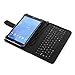 (Not for Pixi 7) Universal Pu Leather Folding Folio Case Cover with Keyboard (8kbl) for Alcatel Onetouch POP 7s , POP 8 , POP 7 , T10, Evo 7 , Evo 7 Hd , Tab 8 Hd, Tab 7 , Tab 7 Hd/ Alcatel One Touch Evo 8hd 8 Inch (Black Keyboard Case)