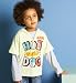 Mini Boys Pure Cotton Mock Layer Hot Dog Hooded Top