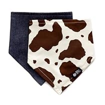 BandaBib Set - Denim/ Cowprint