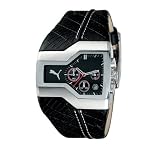 Puma Men's Chronograph Black Leather Watch #PU100041004