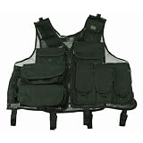 Black Utility Tactical Vest Great for Airsoft, Hunting, Paintball, & More