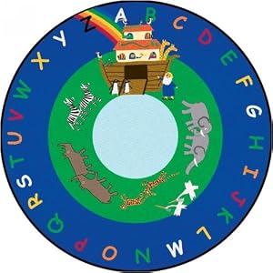Learning Carpets Noah's Ark Rug - Circle Large by 