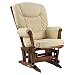 Baby : Dutailier Nursing Ottoman - Chestnut/ Beige