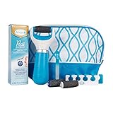 Amopé Pedi Perfect Luxury Pedicure Gift Set - Blue Electronic Foot File, Cream, Bag and more