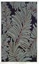 1'10" x 2'10" Indoor Outdoor Rug - Tropical Hand Hooked Rug in Ebony and Green Color