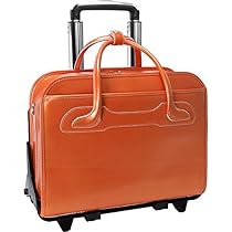 McKleinUSA WILLOWBROOK 94980 Orange Detachable-Wheeled Ladies' Briefcase
