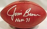 Jim Brown Autographed NFL Duke Game Football with HOF 71 Inscription
