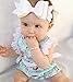 Kids Baby Girl Clothes Lace Floral Cotton Romper Bodysuit Jumpsuit Outfits (18-24 Months, Blue Floral)