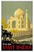 Taj Mahal - Visit India by Unknown. Size 10.12 inches width by 16.29 inches height. High Quality Art Poster Print