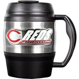 MLB Cincinnati Reds 52-Ounce Stainless Steel Macho Travel Mug with Bottle Opener