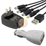 USB Car / Home Travel Charger Adapter + USB Data / Charging Cable for Nintendo DSi / Lite / Sony PSP 1000 / slim 2000 / 3000