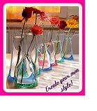 51TD%2BjNxbtL. SL160  ►►► 7pc Self Moulding Instant Magic Colour Floral Vase Set