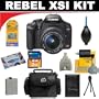 Canon Digital Rebel XSi 12MP Digital SLR Camera with EF-S 18-55mm f/3.5-5.6 IS Lens (Black) + Deluxe DBROTH Super Savings Accessory Kit