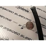 Braided Expandable Sleeve Hose Loom Automotive 1/2" .5 Inch Car Truck 20 FOOT FEET ROLL