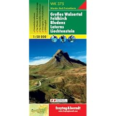 Freytag Berndt Wanderkarten, WK 375, Gro�es Walsertal-Feldkirch-Bludenz-Laterns-Liechtenstein, GPS - Ma�stab 1:50 000
