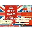 Cavallini Keep Calm and Carry On Letter Set