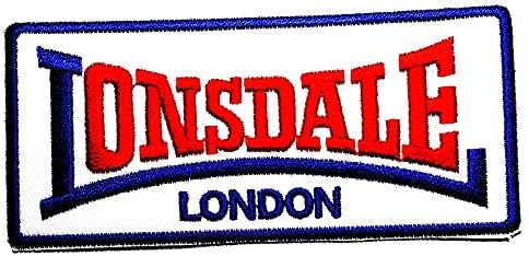 Lonsdale London logo Patch Sew Iron on Embroidered