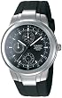 Casio Men's Edifice EF305-1AV Black Resin Quartz Watch with Black Dial