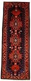 IMAGE OF 3'7 x 9'6 Navy Blue Persian Hand Knotted Wool Malayer Runner Rug
