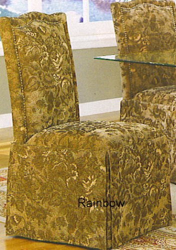 2 NEW PARSON CHAIRS IN GREEN FLORAL