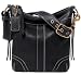 AUTHENTIC COACH BLACK LEATHER SMALL DUFFLE 10398