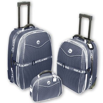 Exkl. rob. 3tlg. Reisekoffer Set Kofferset Koffer Trolley NEU BLAU