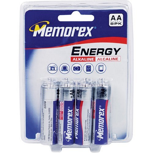 Memorex High Performance AA Alkaline Battery 8 Pack