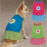 Gingham Sweeties Dog Dress Color: Pink, Size: XX-Small