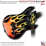 Metal Flames Skin fits Band Hero, Guitar Hero 5 & World Tour Guitars for XBOX 360 & PS3 (GUITAR NOT 