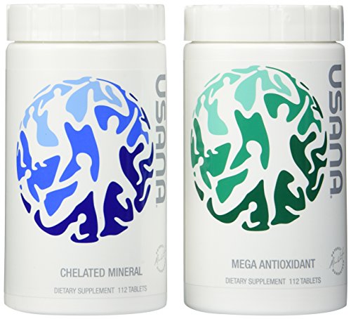 USANA Essentials,Pack of Mega Antioxidant & Chelated Mineral, 112 tablets each