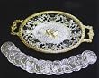 Wedding Ceremonial Arras, or 13-silver plated Coins, with Silver and Gold Plated Treasure Box: Imported and Hand-Made