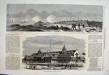 1864 CAPE FEAR RIVER FORT FISHER HANSA ATTACKING FORT