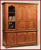 2-Piece Entertainment Center-Maple (Natural Finish)