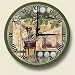 Wood clock~ Golf Collage ~Artworks Home Accents~ large kitchen wall clocks~ code 427