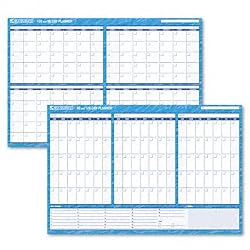 AT-A-GLANCE&reg; 90-/120-Day Format Reversible/Erasable Undated Wall Planner, 36 x 24