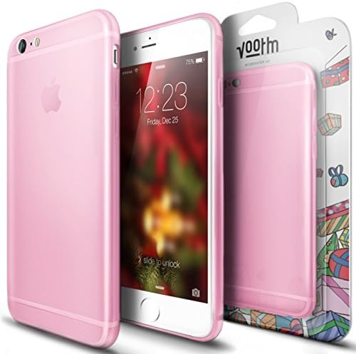 iPhone 6S Plus Case, Voorm® [Ultra Thin Liquid Gel Skin Capsule] Soft Lightweight Transparent 6 6S Perfect-Fit Full-Protection Cover Slim Flexible TPU [5.5 inch] Frosted Rose Gold Clear - Pink Panther