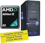 OFFICE PRO Desktop Computer AMD Athlon II X2 215 (2x2.70 GHz) | RAM 2,00 GB DDR2 RAM 800Mhz ( PC2-6400 ) | ATI Radeon HD 3200 Shared Video Memory (UMA) | 500GB Hard Disc SATA-2 | Mainboard ASUS AM3+ M4A78-EM | DVD Writer DVD±RW Multi Format Dual Layer | Cardreader all in one
